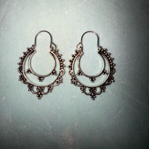 Elegant Silver Hoop Earrings